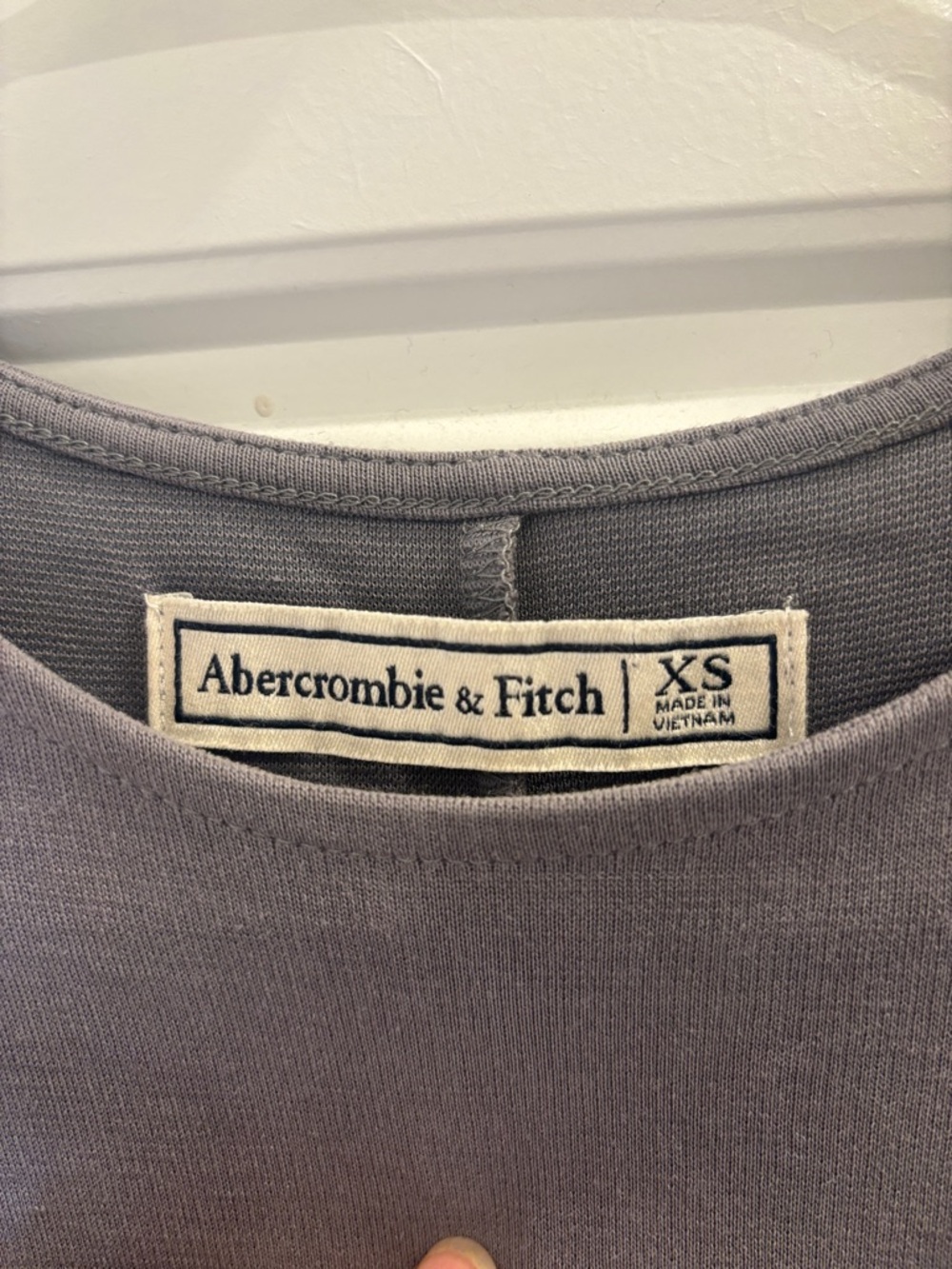 Abercrombie & Fitch Gray Pocket T-Shirt Dress XS Soft Casual Mini - Picture 2 of 4